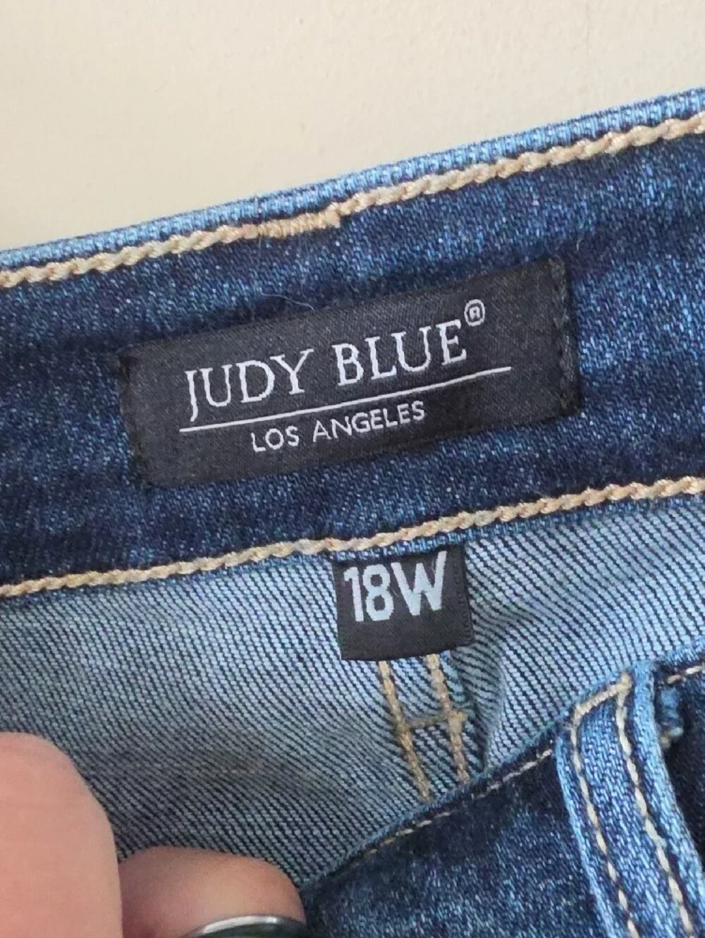 Judy Blue Two-Tone Blue Denim Jeans Size 18L